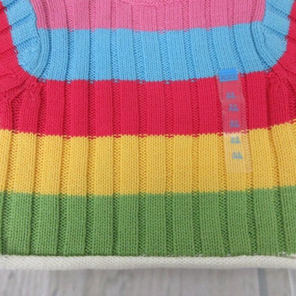 The Children's Place Sz 0-3 Months Knitted Sweater Striped Multi-Colored Girl - Picture 5 of 6